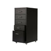 Office Metal Filing Cabinet Cupboard Drawer Unit on Castors Cabinet 5 Drawers UK