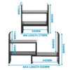 Desktop Small Bookcase Freestanding Adjustable Bookshelf Storage Desk Shelves