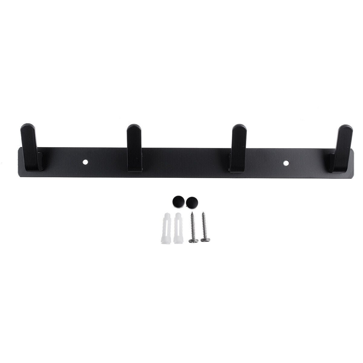 3/4/5/6 Hooks Coat Rack Key Hanger Wall Mounted Heavy Duty Metal Coat Hook Rail