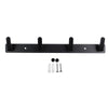 3/4/5/6 Hooks Coat Rack Key Hanger Wall Mounted Heavy Duty Metal Coat Hook Rail