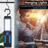 COB LED Magnetic Work Light Inspection Lamp Hand Torch Cordless Batteries Power