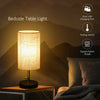 Modern USB Table Lamp Fabric Bedside Table Lamp With Dual USB Charging Ports