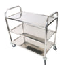 3 Tier Stainless Steel Trolley Cart Hotel Restaurant Serving Catering Train UK