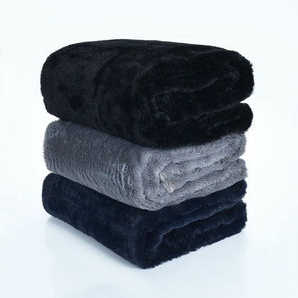 Luxurious RABBIT Faux fur Soft Warm Blanket Sofa Throw, 127 x 152cm