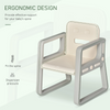 Kids Study Desk Chair Set Armchair Drawing Board Table Children Playroom Toddler