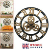 EXTRA LARGE WALL CLOCK ROMAN NUMERALS SKELETON ROUND BIG GIANT OPEN FACE 60CM