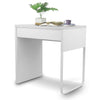 Small White Computer Desk with Drawer Laptop PC Table Home Office Workstation