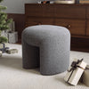 Faux Fur Footstool Dressing Table Stool Bedroom Makeup Chair Seat Round Footrest