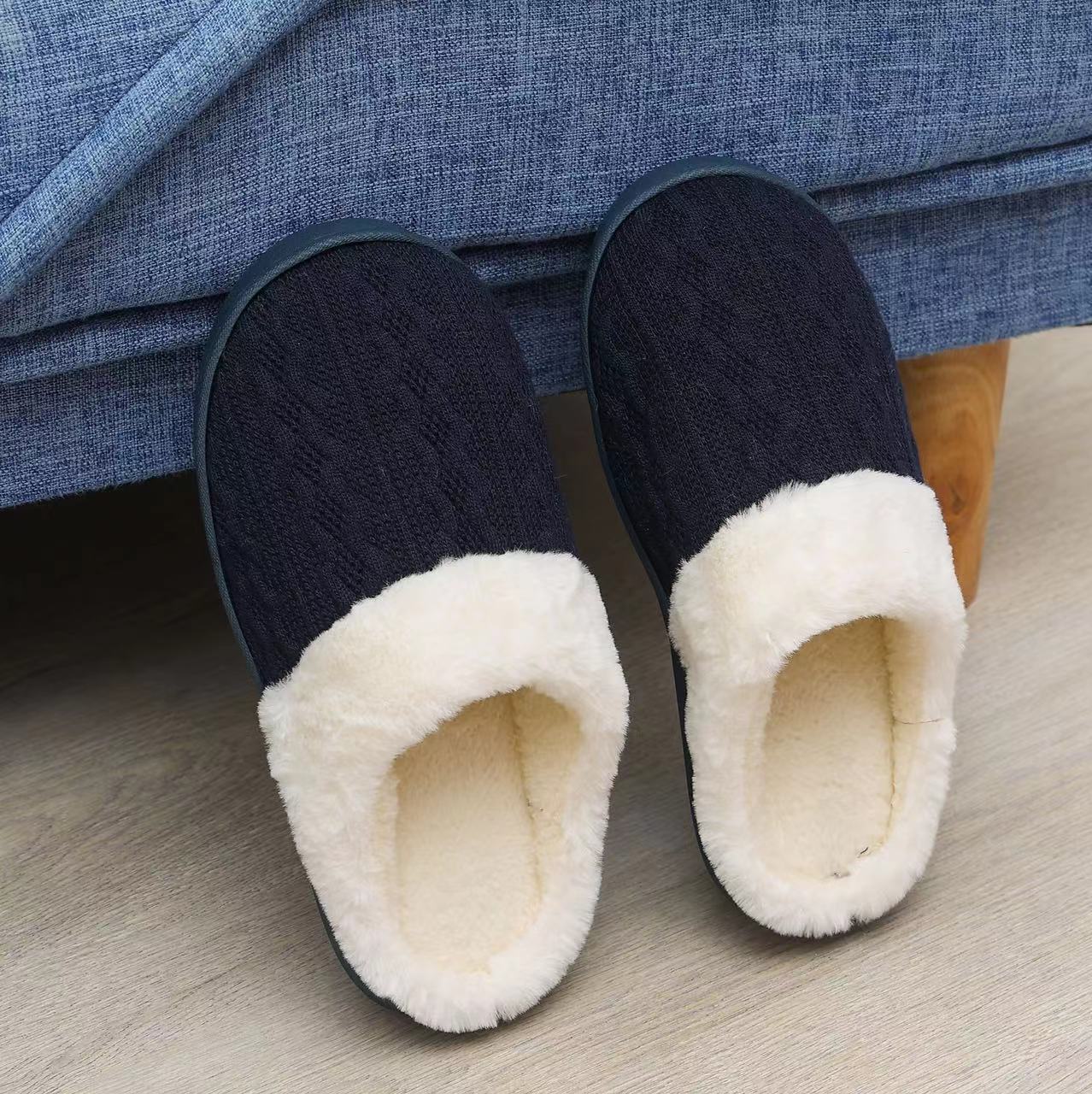 LADIES WOMENS WARM FAUX FUR LINED COMFY HARD SOLE OUTDOOR SLIPPERS SHOES SIZE