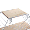 Wall shelf hexagon metal wood wall shelf home decoration dormitory storage shelf
