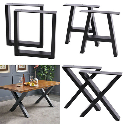 2x Industrial Metal Table Legs Heavy Duty Steel Frame Legs Bench Desk Table Base