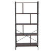 Industrial Bookshelf 5 Tier Ladder Shelf Metal Display Rack Storage Shelving UK