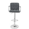 2x Bar Stools Hub Pub Kitchen Breakfast Swivel Gas Lift Chair Stool with Armrest