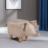 Luxury Small Padded Upholstered Footstool Ottoman Pouffe Stool Wooden Seat Suede