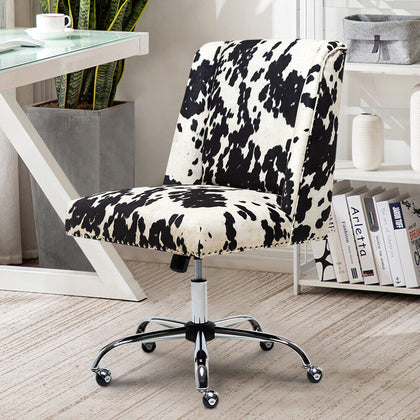 Executive Chair Swivel Computer Desk Chair Padded Home Office Velvet Padded Seat