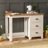 Cheshire Cream Painted 3 Drawer Pedestal Dressing Table - Vanity Table - WW12