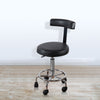 Salon Stool with Backrest Gas Lift Adjustable Swivel Barber Hairdresser Chair