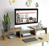 Industrial Monitor Stand Vintage Computer Desk PC Laptop Riser Rustic Tidy Shelf