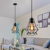Industrial Geometric Ceiling Pendant Light Shade Retro Metal Cage Lampshade E27