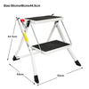 Non-Slip Rubby Mat Tread Ladders 2 Steps Ladder Safety For Work Paint Wall New