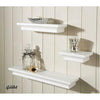 Set of 3 White Floating Wall Shelves Display Storage Shelf Wall Unit Rack