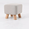Fabric Rest Stool Wooden Footstool Chair Ottoman Rest Padded Top Pouffe Square