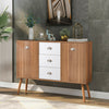 Sideboard Cabinet Cupboard Unit Storage Furniture With 3Drawers & 2 Doors