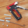 Heavy Duty Tacker Staple Gun 8/10/12mm Upholstery Stapler with 600 Staples Metal