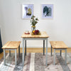 Solid Wood Dining Table and Chairs Bench Set Kitchen Dining Room Home Furniture
