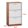 Shoe Cabinet Storage Unit Wooden Shoe Rack Stand Cupboard 2 3 Drawer Organiser