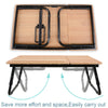 Folding Laptop Table Bed Adjustable Legs Sofa Tray Notebook Stand Computer Desk