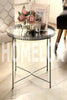 Silver Tray Table With Mirrored Glass Top Coffee Table With Removable Tray Top