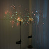 2X 120LED Garden Path Lights Solar Power Firework Lamp Starburst Stake Outdoor