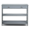 3-Tier Console Table X-design Wooden Hall Desk Side End Table W/ Storage Shelf