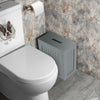 Wooden gray Crisp Finish Small Toilet Cleaning Product Storage Tidy Box Unit