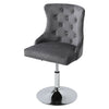 Grey Breakfast Bar Stool Bar Chair for Kitchen Bar Stool with Velvet Swivel Gas