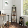 4 Tier Corner Shelf Ladder Shelving Unit Display Bookshelf Bookcase Storage Rack