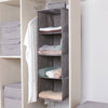 3/4/5 Tier DRAWER SHELVES HANGING WARDROBE SHOE GARMENT ORGANISER STORAGE CLOTHE
