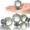 CLEAR CRYSTAL DIAMOND GLASS DOOR KNOBS CUPBOARD DRAWER FURNITURE HANDLE CABINET