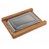 Bamboo Wooden Chopping Board with Stainless Steel Tray Cutting Dicing