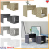 High Gloss Nest of 2Coffee Table Side End Tables Living Room Side Desk Furniture