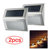 6x Super Bright Solar Powered LED Door Fence Wall Lights Outdoor Garden Lamp UK