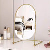 Modern Metal Frame Vanity Tabletop Mirror Free Standing Makeup Dressing Bathroom