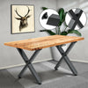 2pcs Industrial Metal Table Legs Set Steel X Shape For Dining/Bench/Office/Desk