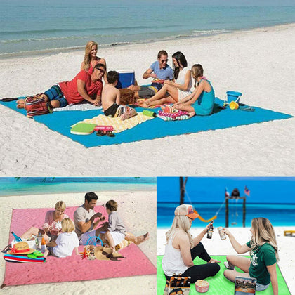 Anti Sand Beach Mat Rug Picnic Blanket Waterproof Outdoor Camping Travel 150x200
