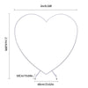 210cm(6.89ft) Heart Shaped Wedding Metal Balloon Arch Stand Frame Display Kit UK