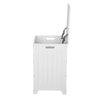 White Gloss Wooden Laundry Bin Basket Strong MDF Hinged Lid Hamper Storage Box