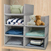 JingPeng Set of 4 Stackable Bedroom Wardrobe Organiser Plastic Storage Box Trays