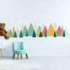 Colourful Rainbow Mountain Children Wall Sticker Nursery Kids Baby Room Decor