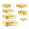 Wooden Box Storage Crate Jewelry Memory Keepsake Lid Gift Idea Solid Chest Sizes